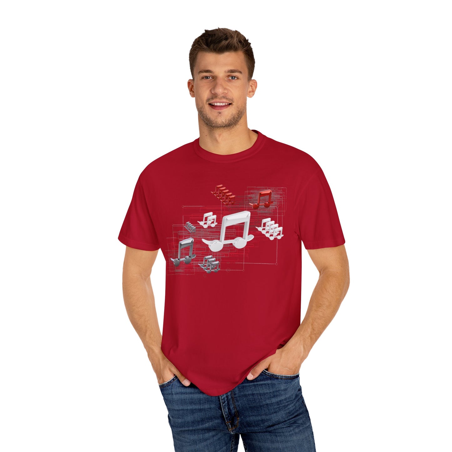 Music Vibes Unisex Garment-Dyed T-Shirt